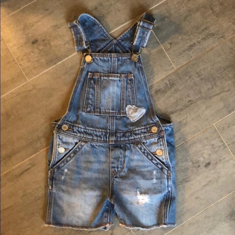 Denim toddler overalls